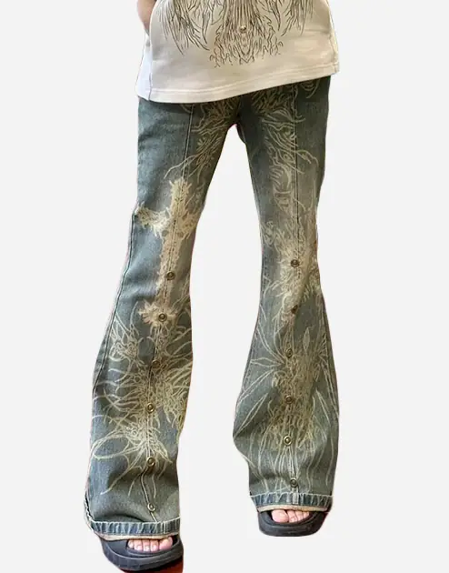y2k graphic jeans