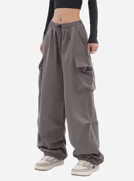 gray y2k cargo pants