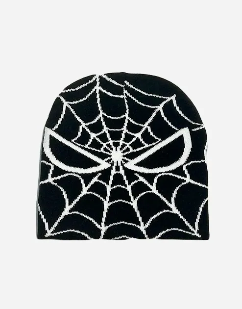 Spider Web Beanie Y2K