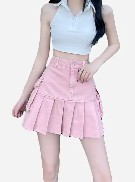 Pink Y2K Skirt