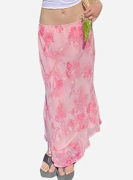 Y2K Floral Skirt