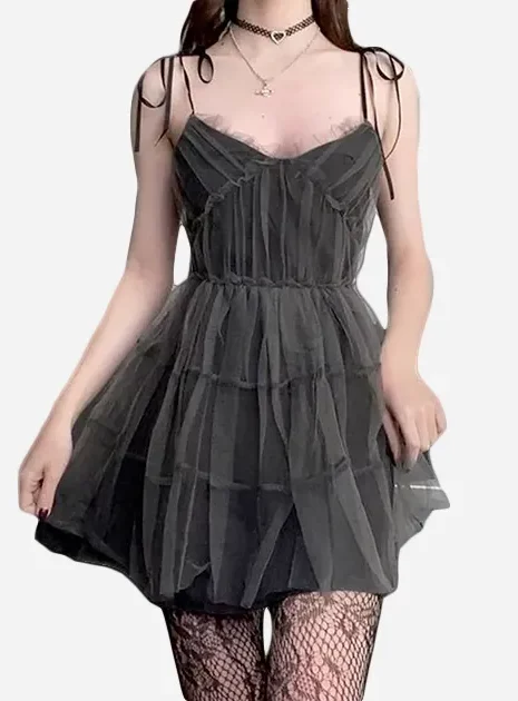Y2K Black Mini Dress