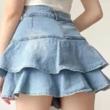 Y2K Denim Skirt Outfit