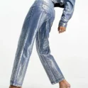 silberne jeans 2000er