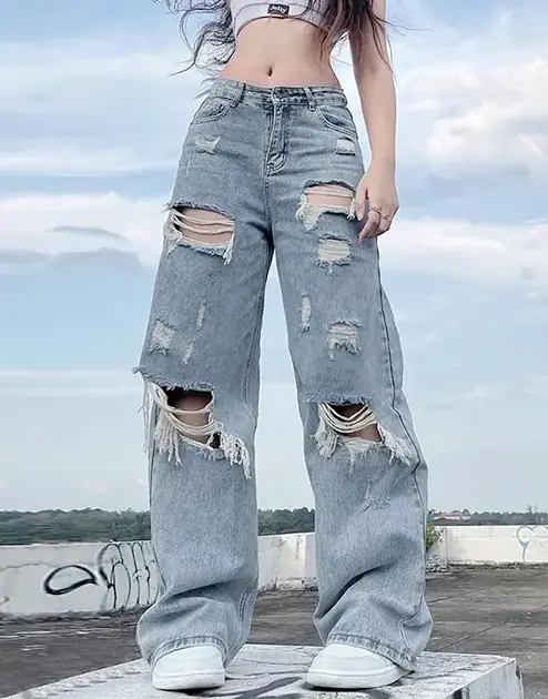 low rise baggy jeans y2k