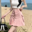 Pink Y2K Skirt