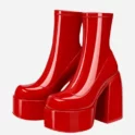 Y2K Red Boots