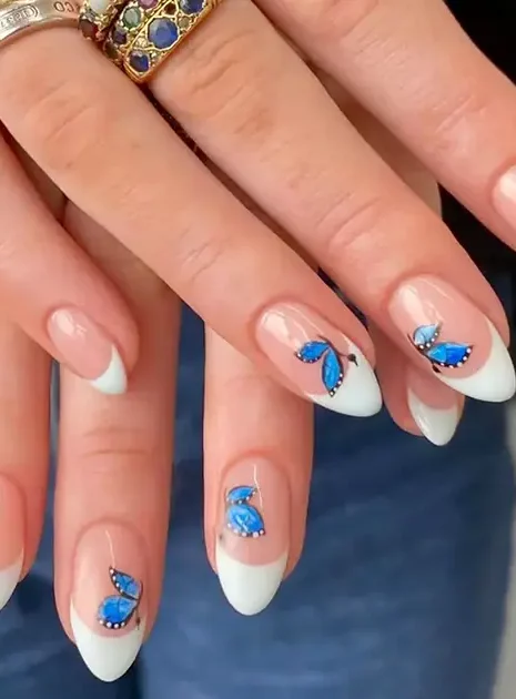 Y2K Butterfly Nails