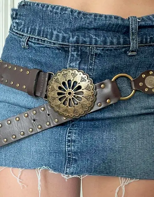 Y2K Leather Belt
