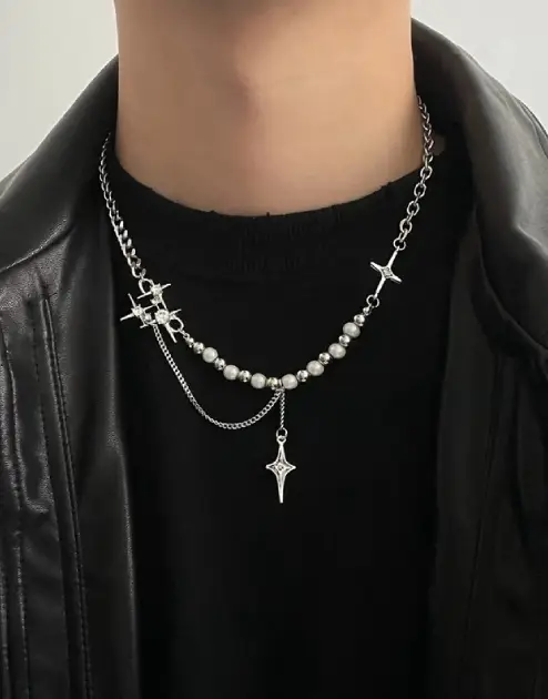 Cross Necklace Y2K