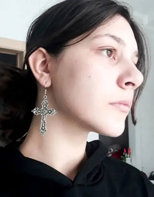 Y2K Cross Earrings