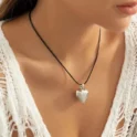 Y2K Heart Cord Necklace