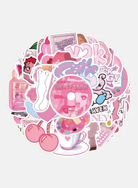 Y2K Pink Stickers