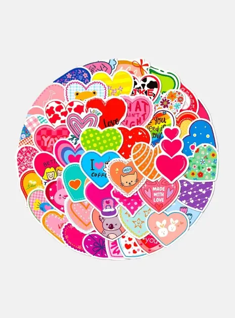 Y2K Heart Stickers